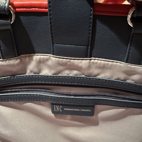 New without tags INC canvas purse Two different handles Light beige canvas - Picture 2 of 8